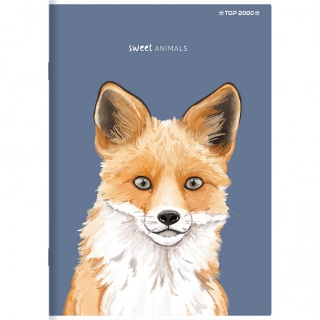 Zeszyt w linię z marginesem A5 TOP-2000 SWEET ANIMAL 96 kartek