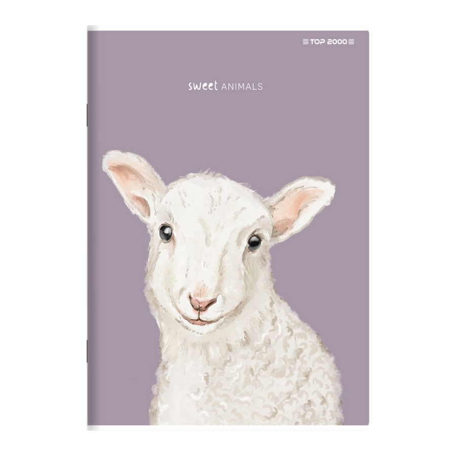 Zeszyt w linię z marginesem A5 TOP-2000 SWEET ANIMAL 96 kartek