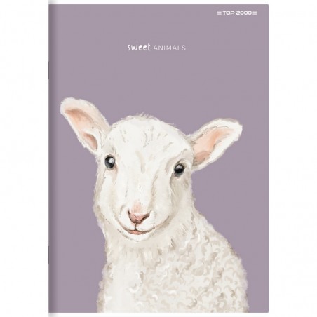 Zeszyt w linię z marginesem A5 TOP-2000 SWEET ANIMAL 96 kartek