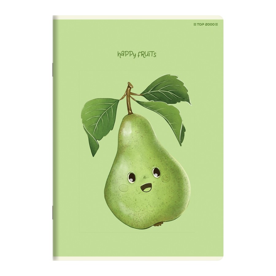 Zeszyt Top 2000 Happy Fruits A5 32 kartki linia z marginesem 70g