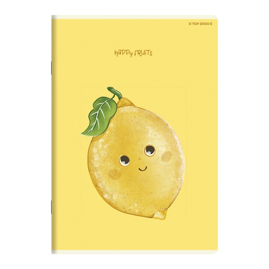 Zeszyt Top 2000 Happy Fruits A5 32 kartki linia z marginesem 70g