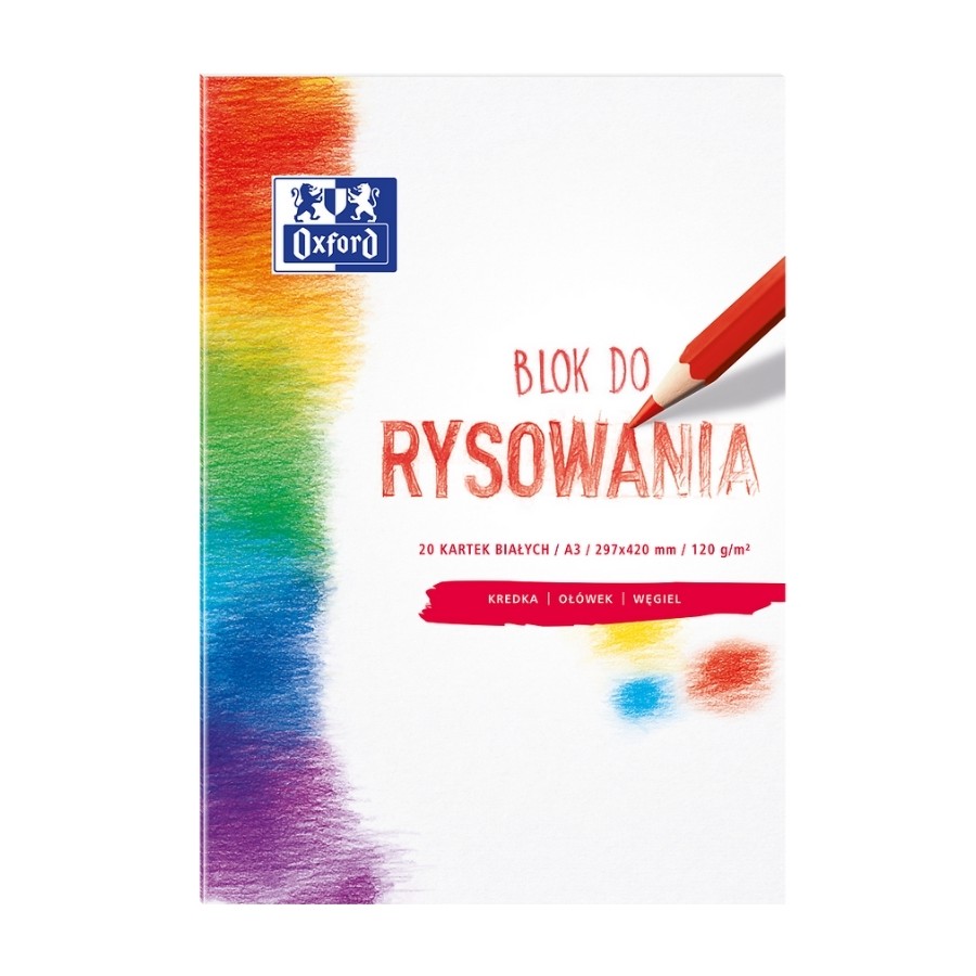 BLOK RYSUNKOWY OXFORD A3 20 KARTEK BIAŁY