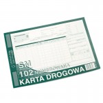 801-1N Karta drogowa sm/102 numerowana (samochód ciężarowy)