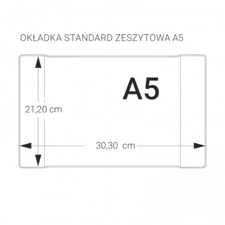 Okładka na zeszyt A5 przezroczysta 5szt