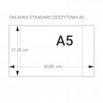 Okładka na zeszyt A5 przezroczysta 5szt