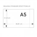 Okładka na zeszyt A5 przezroczysta 10szt