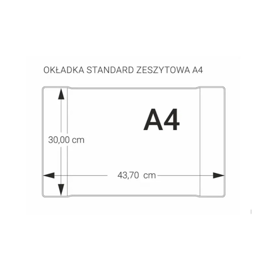 Okładka na zeszyt A4 kolorowa 5szt
