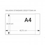 Okładka na zeszyt A4 kolorowa 5szt