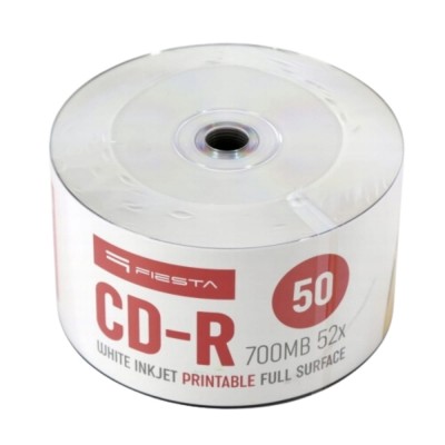 Płyta CD CD-R 700MB 52x Fiesta Printable do druku BIAŁA...