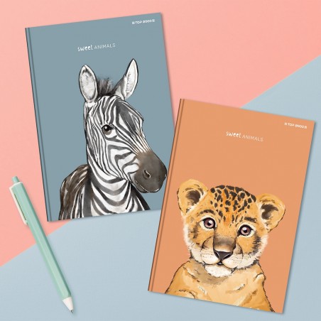 Zeszyt Brulion Top2000 Twarda Okładka Linia A5 96K Sweet Animals