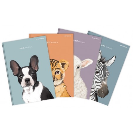 Zeszyt Brulion Top2000 Twarda Okładka Linia A5 96K Sweet Animals