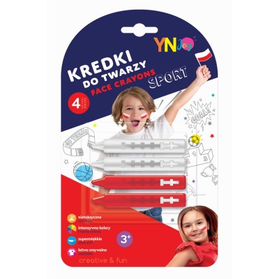 Kredki do malowania twarzy Interdruk 4x2g POLSKA