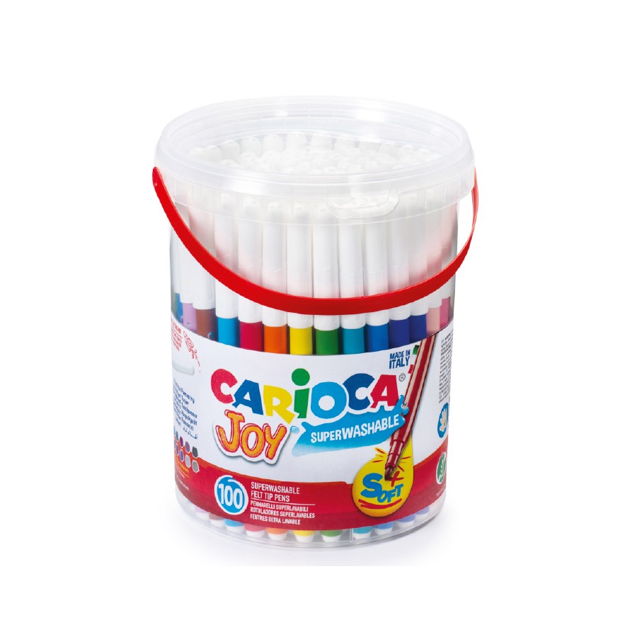 Pisaki Carioca Joy zestaw szkolny 100 szt. wiaderko