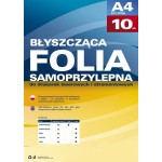 Folia samoprzylepna do drukarek laserowych A4 80mic biała