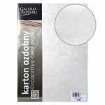 Karton papier ozdobny A4 Galeria Papieru Premium PERŁA Biały 20 arkuszy