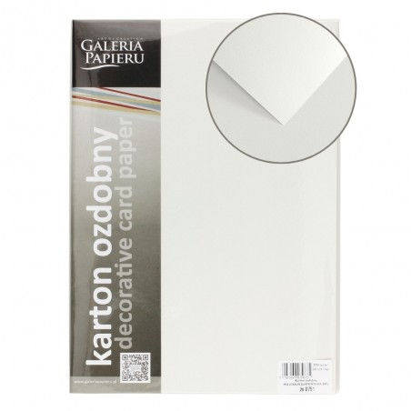 Karton papier ozdobny A4 Millenium Karton 250g diamentowa biel