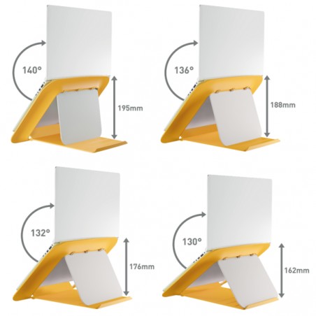 Podstawka pod laptopa Leitz Ergo Cosy żółta
