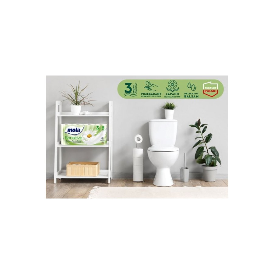 Mola SENSITIVE Papier toaletowy Balsam Rumiankowy - 8 pak