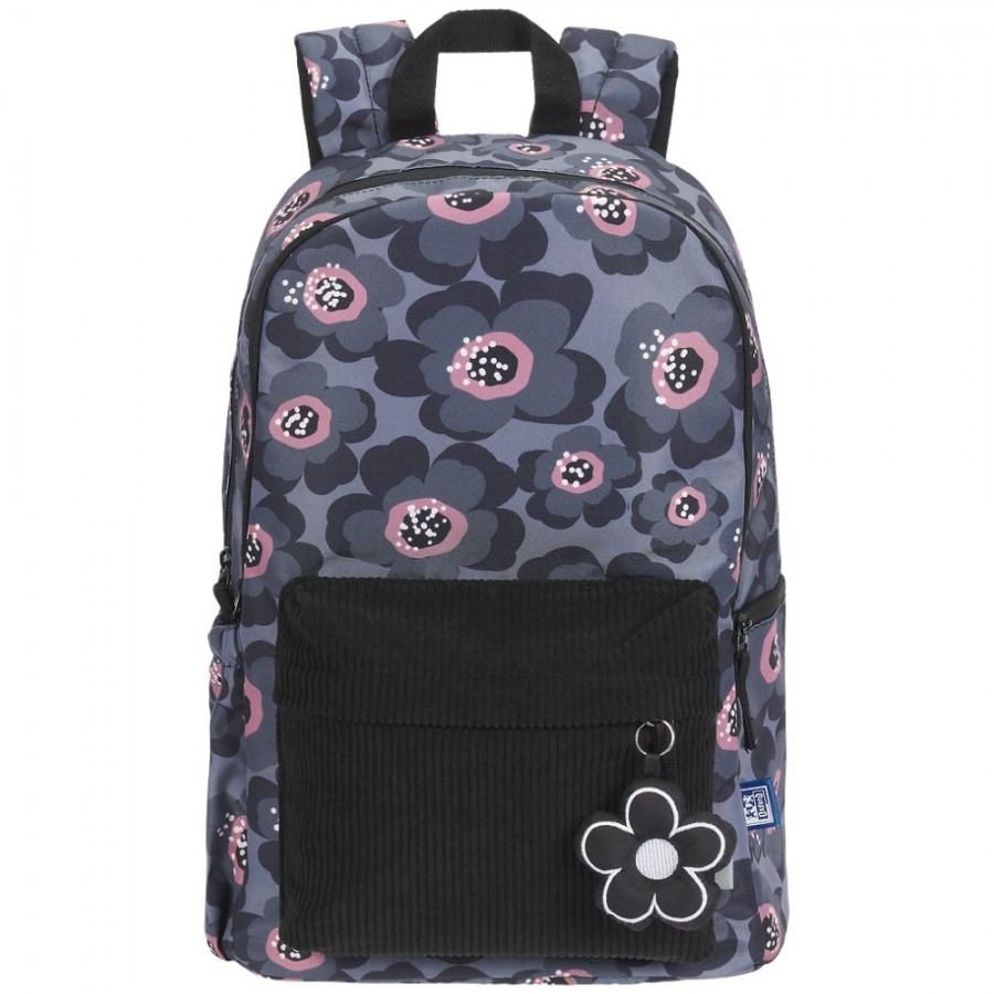 PLECAK SZKOLNY OXFORD BLOOM SZARY