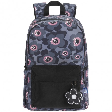 PLECAK SZKOLNY OXFORD BLOOM SZARY