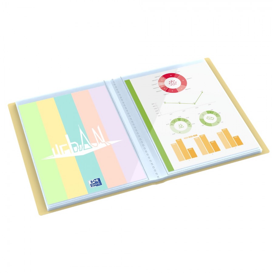 ALBUM OFERTOWY OXFORD URBAN PASTEL PP A4/20K MIX KOLORÓW