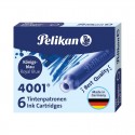 Naboje atramentowe krótkie PELIKAN GTP NIEBIESKIE 6 sztuk