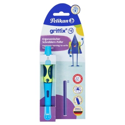 PIÓRO WIECZNE PELIKAN GRIFFIX NEON FRESH BLUE BL1 PR KROK 4