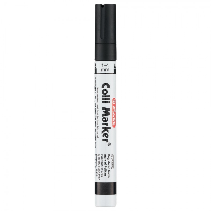 Marker wodoodporny HERLITZ COLLI permanentny CZARNY
