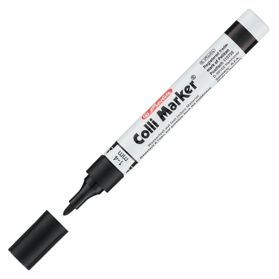Marker wodoodporny HERLITZ COLLI permanentny CZARNY