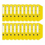 Segregator biurowy A4 55mm Hexagon ŻÓŁTY 20 sztuk