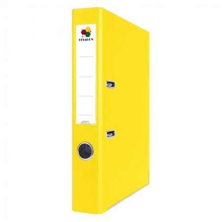 Segregator biurowy A4 55mm Hexagon ŻÓŁTY 20 sztuk