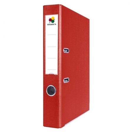 Segregator biurowy A4 55mm Hexagon CZERWONY 20 sztuk