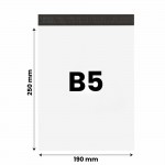 Foliopaki kurierskie BIAŁE B5 190x250mm 50szt.
