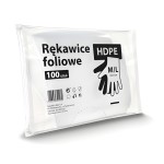 Rękawice foliowe HDPE SARANTIS rozmiar M/L 100 szt