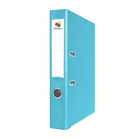 Segregator biurowy A4 55mm Hexagon JASNY NIEBIESKI 10 sztuk