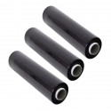 Folia Stretch 23 mic 2,7kg netto 50cm Czarna ZESTAW 3 szt