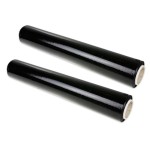 Folia stretch 50cm 23mic 1,65kg netto czarna - ZESTAW 2 szt