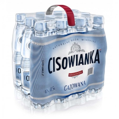 Woda Mineralna Cisowianka Gazowana Zgrzewka 12x0,5L