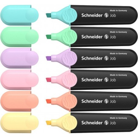Zakreślacz-Schneider-komplet-6-kolorow-Pastelowe