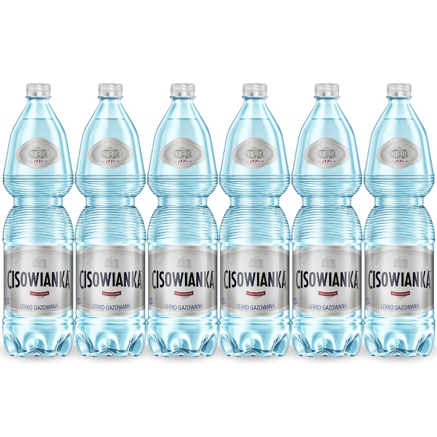 Woda Mineralna Cisowianka Lekko Gazowana Zgrzewka 6x1,5L