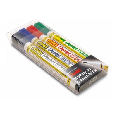 Komplet markerów Do Tablic Suchościeralnych Pentel MW85