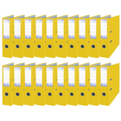 Segregator biurowy A4 75mm Hexagon ŻÓŁTY 20 sztuk