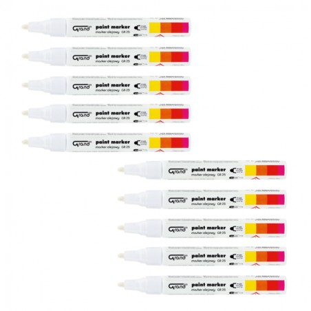 Marker Pisak Olejowy Grand GR25 Biały 1,8mm 10szt