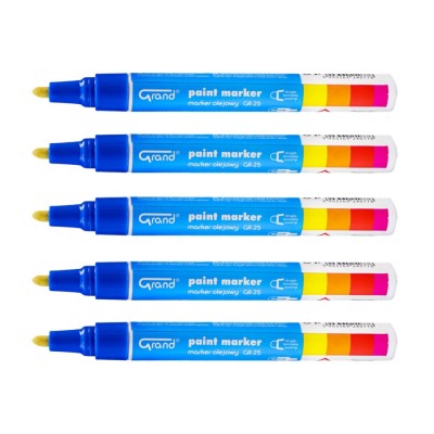 Marker Pisak Olejowy Grand Niebieski 1,8mm 5szt