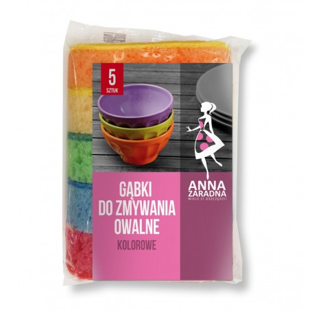 Gabki-do-zmywania-OWALNE-kolorowe-5szt-Anna-Zaradna