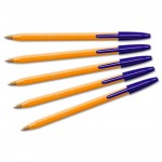 Zestaw 5 Szt Długopis Atramentowy Olejowy BIC Orange Niebieski