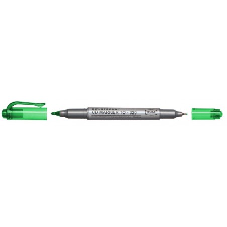 Dwustronny-pisak-Marker-permanentny-CD-0-5-0-8mm-zielony