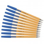 10x Długopis z Wymiennym Wkładem Q-Connect 0,4mm Niebieski