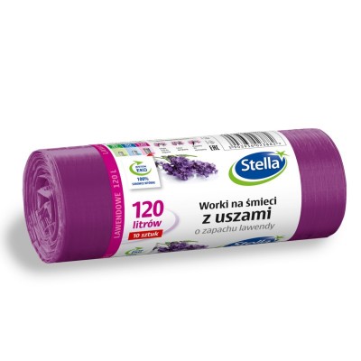 Worki-na-śmieci-z-uszami-Stella-zapach-LAWENDY-120L-10szt