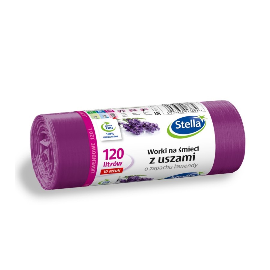 Worki-na-śmieci-z-uszami-Stella-zapach-LAWENDY-120L-10szt